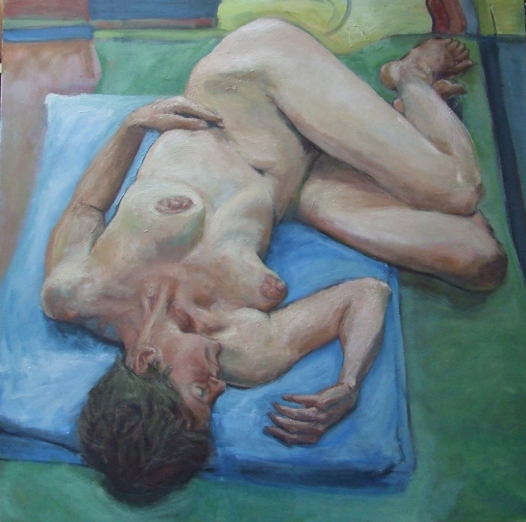 gallery/nude figure of a woman lying